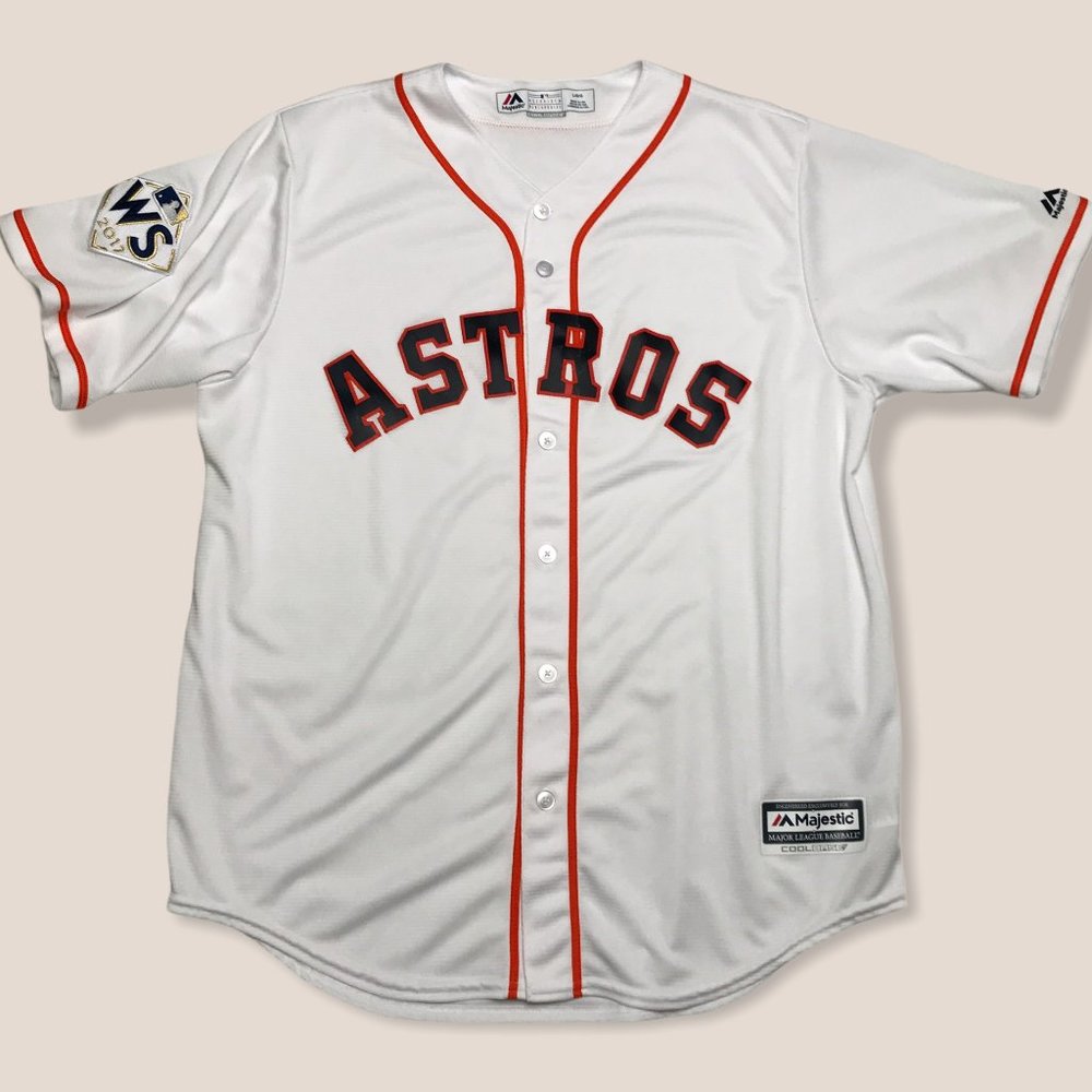 Majestic 2017 World Series Astros Jersey Shirt L